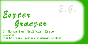 eszter graczer business card